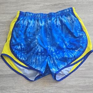 Blue and Yellow Athletic Shorts